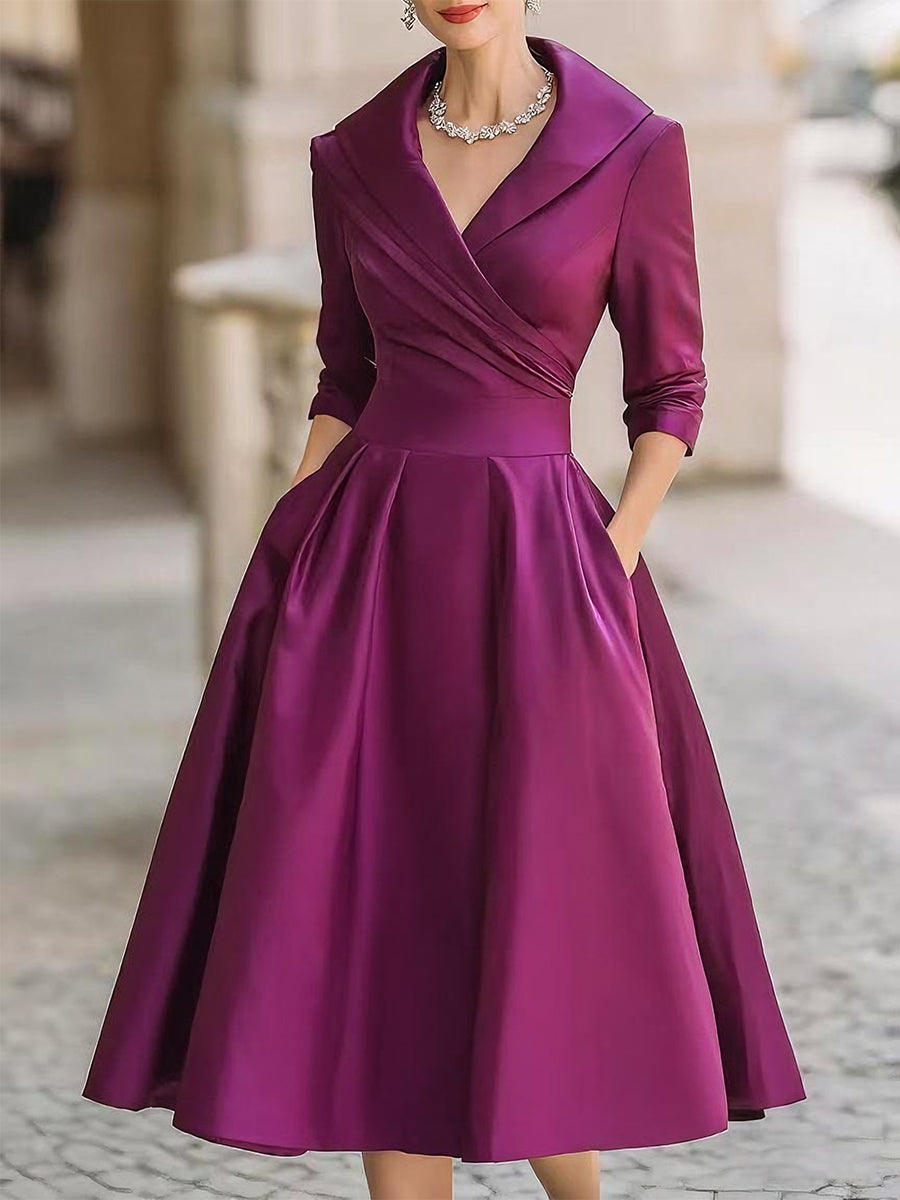 The Delphine Satin Midi