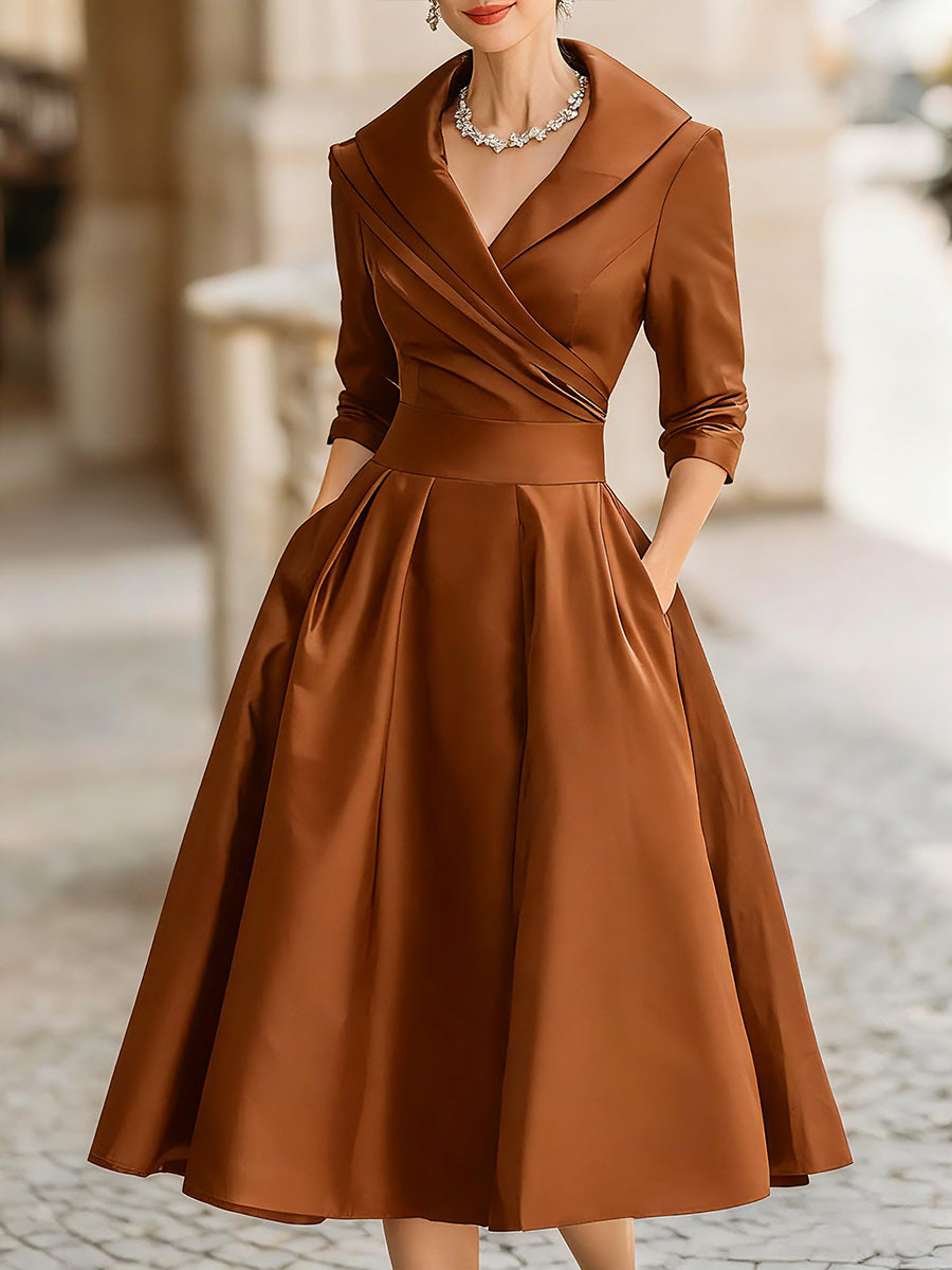 The Delphine Satin Midi