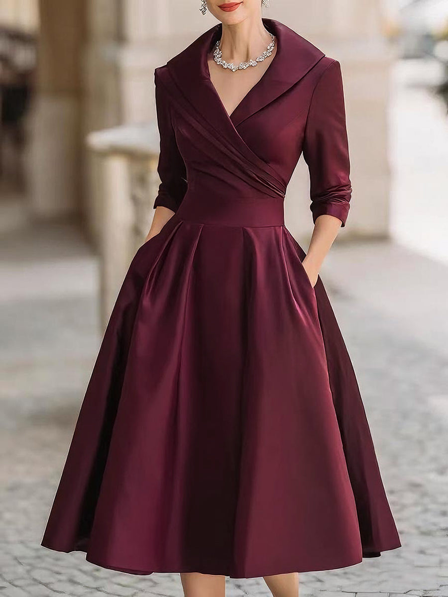 The Delphine Satin Midi