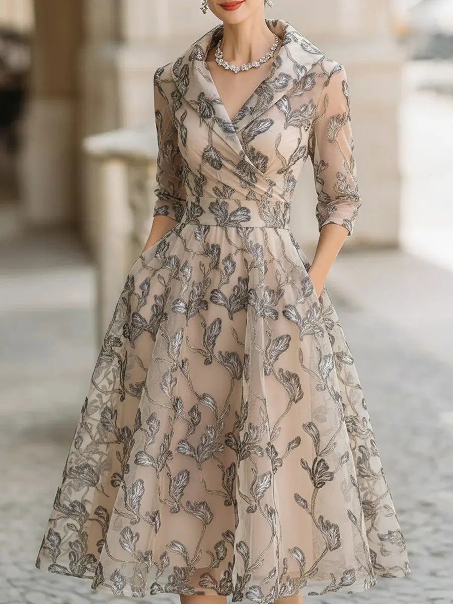 The Elowen Metallic Mesh Midi