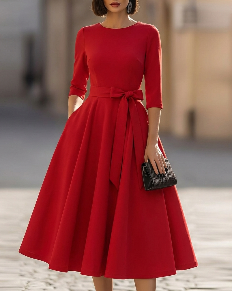 The Juno Crew-Neck Midi
