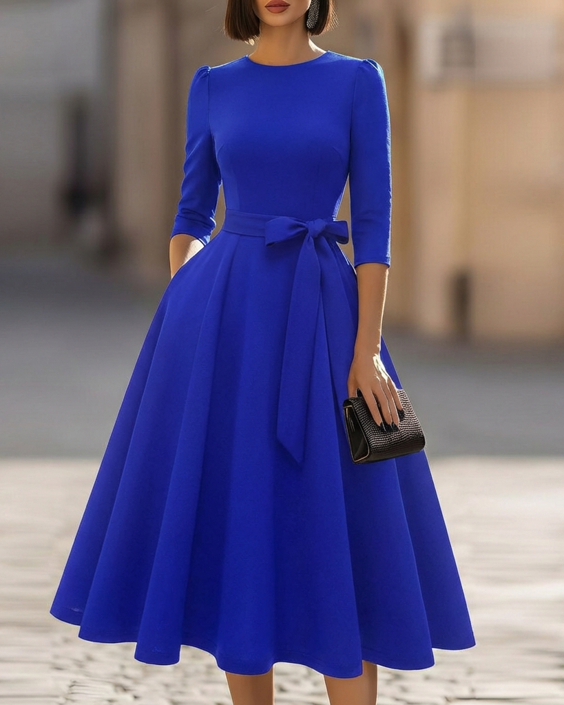 The Juno Crew-Neck Midi