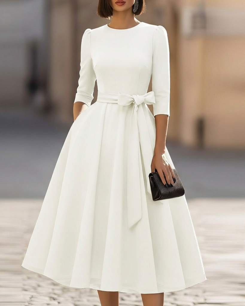 The Juno Crew-Neck Midi