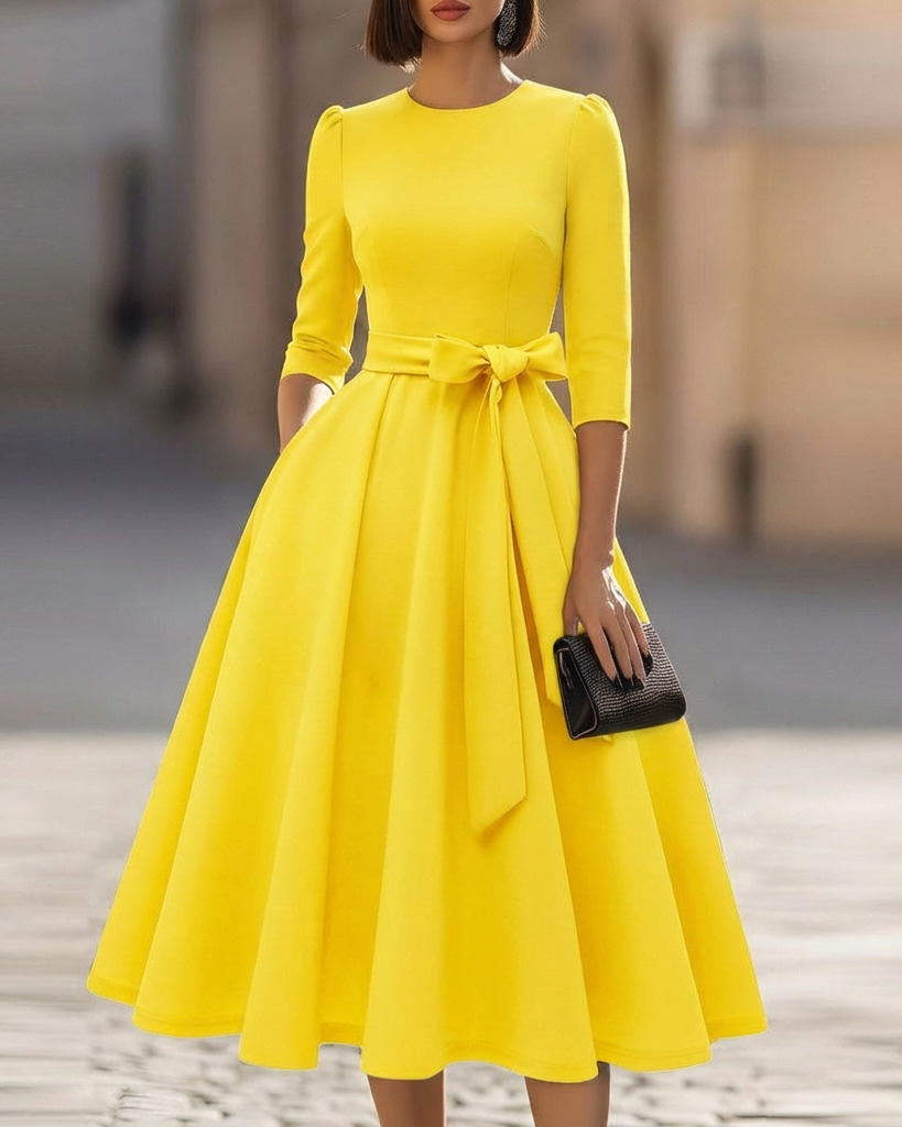 The Juno Crew-Neck Midi