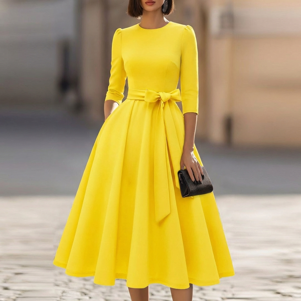 The Juno Crew-Neck Midi